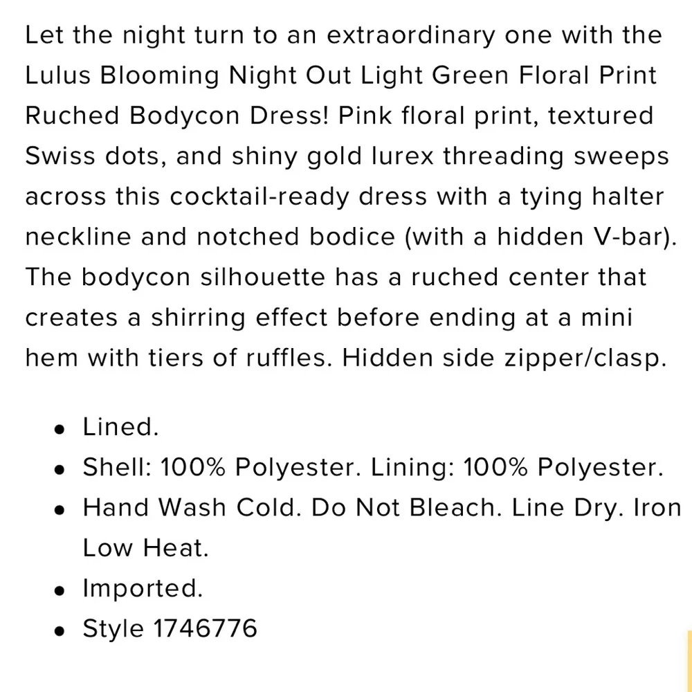 Blooming Night-out Dress - Picture 6 of 6